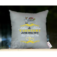 Bride and Groom - Wedding Pillow