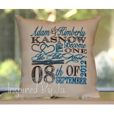 Two Become One - Wedding Pillow