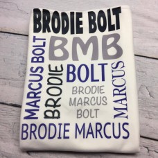 Baby Name Keepsake Blanket - BOYS