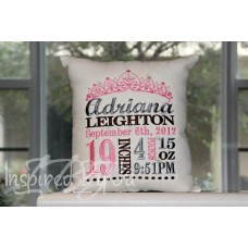 Crown - Birth Announcement Pillow